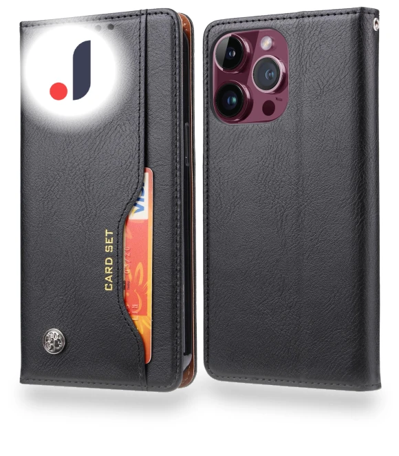 Leather Stand Wallet Cover Magnetic Closing Anti-drop Phone Case — Flip Cases, Smartwatch 2025