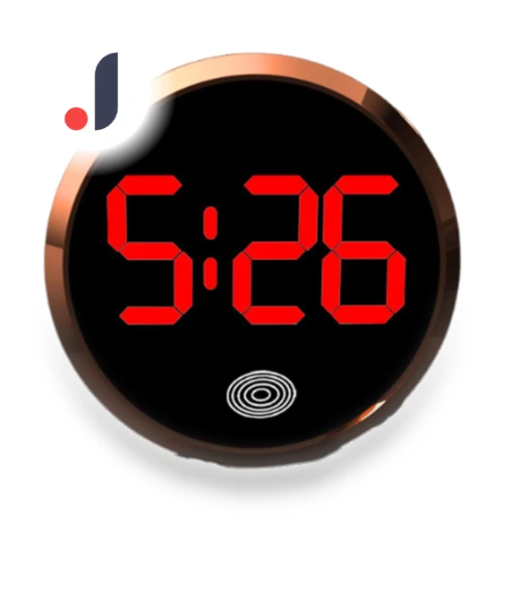 Mini Fluorescent Dashboard Clock with Touch Control — Clock, rocajijian
