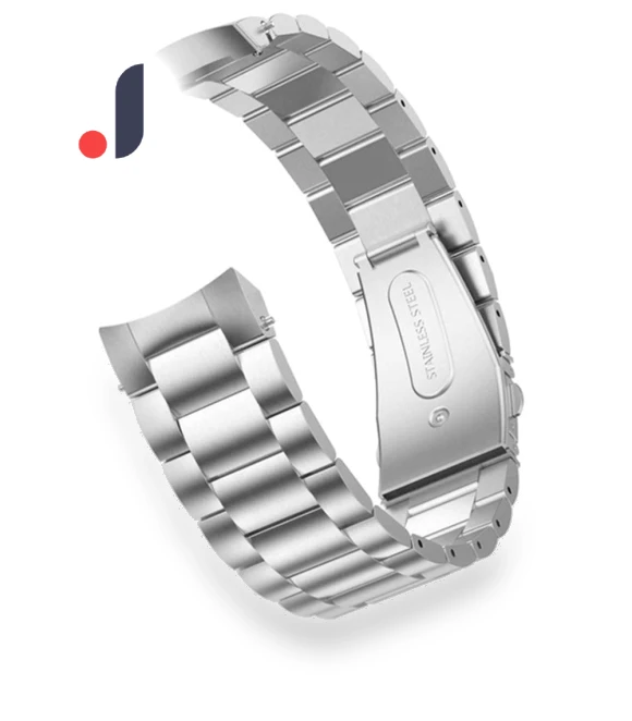 Three Beads Stainless Steel Strap — Bands, Smartwatch 2025