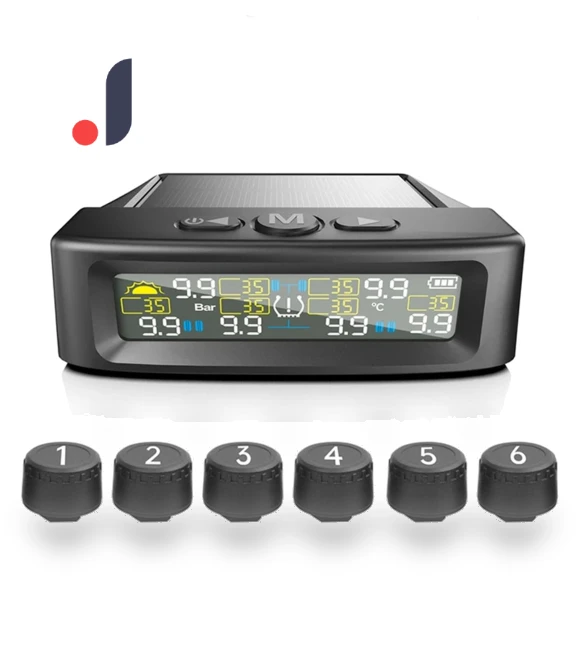Truck Tire Pressure Monitoring System with Solar Charging — TPMS Sensor Replacements, Samurai Japan