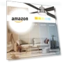 Thumbnail Smart 4-Blade Ceiling Fan with LED Light Kit — Ceiling Fan Lighting Solutions, East Grove Home