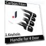 Carbon Fiber Smart Door Handle Cover — Car Door Entry Guard