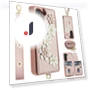 Card Slots Leather Coated TPU Flower Phone Cover with 2 Straps — Phone Accessories, Smartwatch 2025