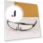 Fashion Robot Laser Sunglasses — Eyewear Collection, brooch