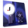 Mini Portable Fan with Smart LED Digital Display — Portable Cooling Solutions, Chic Interiors
