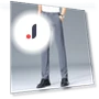 Elastic Solid Black Smart Casual Pants — Casual Pants, OFFICE-MALL