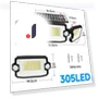 LED Solar Light Outdoor Dual Induction PIR Motion Sensor Waterproof Solar Power Wall Lamp — Outdoor Security & Flood Lighting, AutoSphere