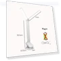 Dual Head LED Desk Lamp with Clamp and Touch Control — Study & Desk Lighting, Elegant Living House