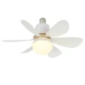 Modern Ceiling LED Light Fixture with Fan — Ceiling Fans, Home Textile Home Decoration