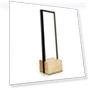 Black Aluminum Frame with Wooden Base Touch Control Night Light — Lamps & Shades, TOMTOP JMS