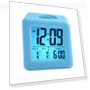 Square Silicone Alarm Clock with LCD Display — Alarms & Clocks, DC-HOME Textile