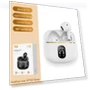 Macaron TWS True Wireless Stereo Earbuds — In-Ear Headphones, AI Supermarket