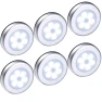 Motion Sensor Lights 6 Pack Battery Powered Magnetic Stick On Indoor Night Light — Night Lights, AMIR