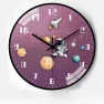 Creative Space Automatic Time Radio Wall Clock — Wall, Window glass film