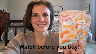 Schoolyard snacks review