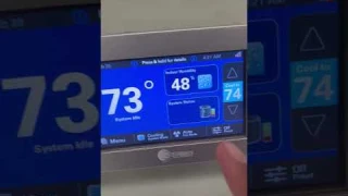 Smart Trane thermostat with many functions review
