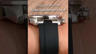 New Crafter Blue MX03 Rubber Strap Enigneered for Seiko Speedtimer #seiko #seikospeedtimer