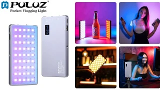 PULUZ LED Full Color RGB Beauty Fill Light Pocket Vlogging Photography Light
