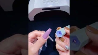 This handheld LED Nail Lamp offers convenience and hyper-fast drying for your daily manicure