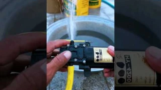 The electric sprayer  has no pressure and no water, so you can by tools House 2.0
