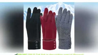 Graceful Thicken Windproof Plus Velvet Skiing Gloves Touch Screen Gloves Driving Mittens