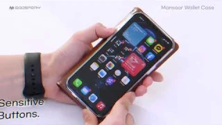 iPhone X/Xs, Premium PU Leather Wallet Case