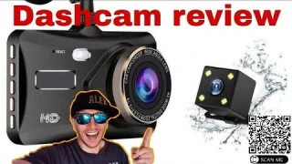 4 0'' Touch FHD 1080P Dual Lens Car DVR Reversing Camera Video Dash Cam Recorder