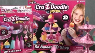 Cra-Z-Doodle 3D Pen So Sweet 3D Shop & Cra-Z-Doodle 3D Pen Refill Pack from Cra-Z-Art