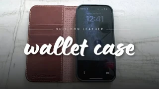 SHIELDON Leather Wallet Case for iPhone 16 Pro: Elegant & Secure Protection