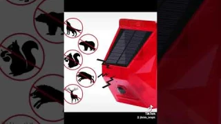 Solar Alarm Lamp Strobe Light Infrared Motion Sensor Waterproof Remote Controll