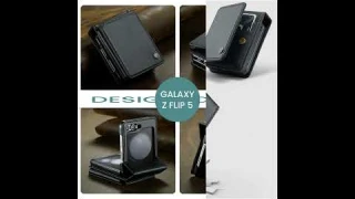 Caseme-case.com Samsung Galaxy Z Flip5 RFID Blocking Card Holder Case