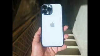 Electroplated Shiny Borders Soft TPU Camera Protection Clear Case - on3384