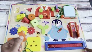 Toy Review -  TQJ Wooden Busy Board