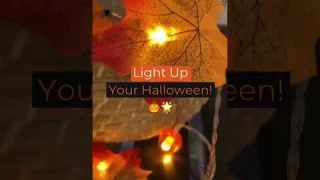 WITCHERY's Autumn Maple Leaves Garland LED Lights #halloweendecor #halloween #ledlights #ledlamp