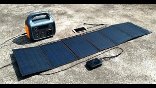 Review 1000W Solar Panel Portable Folding Bag Unboxing Aliexpress