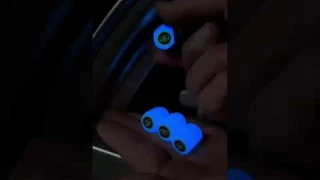 Night Glow Luminous Wheels Cap Tire Valve Stem for Car, Air Caps Cover Fluorescent