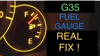 Infiniti G35 Gas gauge real fix once and for all: Watch before buying sending units