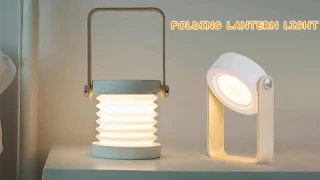 Portable folding lantern light