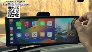 10.26" 4K Dash Cam ADAS Wireless Android Car DVR GPS Rearview Camera Review, Unboxing Aliexpress