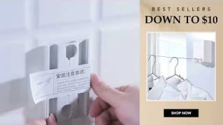 Stainless steel Retractable Reel Washing Line Wall-8233660