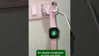 Apple Watch hack! Using the charger as a holder for the watch!