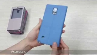 S-view Window PU Leather Case Cover Review for Samsung  Galaxy Note 4