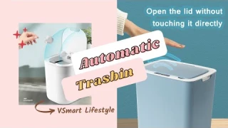 Unboxing the Automatic Smart Trash bin Rechargeable