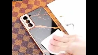 Premium Electroplated Infinity Ultra Shine Glass Soft Silicon Borders Case For S21 Ultra / S21+ /S21