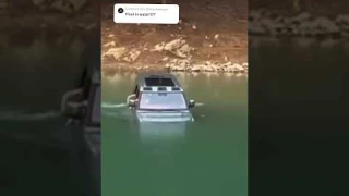 This car can float in water?!?!