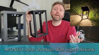 APONUO Solar Outdoor Wall Lights Review