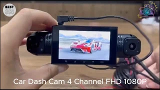 4-Channel Dash Cam Review | Full HD 1080P + Night Vision + Loop Recording | Best Car Camera 2025 🚘
