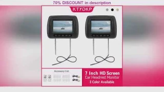 A must-have product! KTYDKP Universal Car Headrest Monitor Rear Seat no Touch Screen Pillow 7 inch