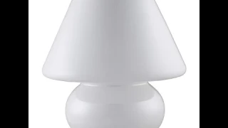 Otronics 4000K LED 3 Level Dimming Touch Switch Glass Table Lamp