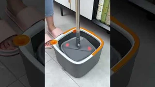 Spin Mop with Separate Clean and Dirty Water Buckets😄#shorts #mop #spinmop #homecleaning #household
